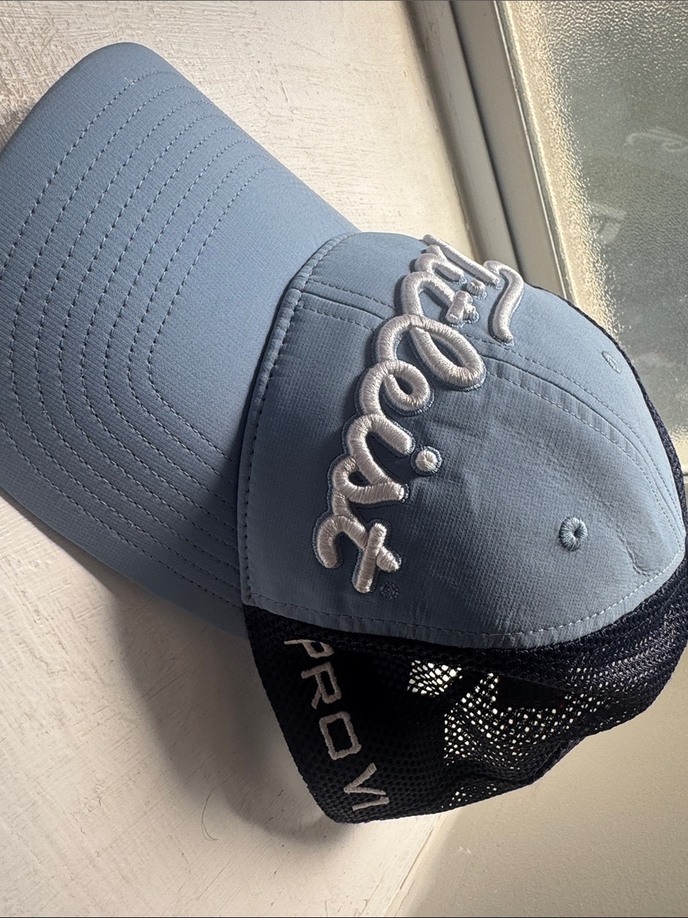 Titleist Light Blue and Black Mesh Trucker Hat